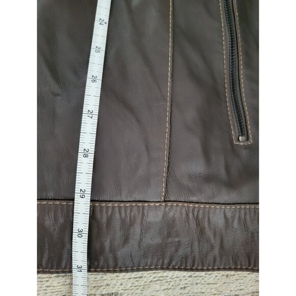 Maceoo Mens Brown Lamb leather Degrade Jacket Plus size 3X designer Outdoor - Picture 10 of 13